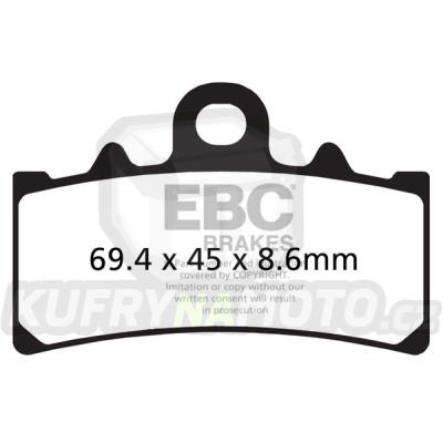 Brzdové destičky EBC EPFA606HH