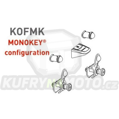 Kappa KOFMK redukce pro montáž kufrů Monolock KAPPA