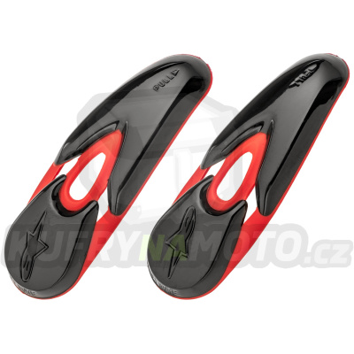 slidery špičky pro boty SMX-R/SMX-1/2/4/5/WP/STELLA/SUPERTECH R, ALPINESTARS (černé/červené, pár)