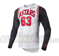 dres TECHSTAR limitovaná edice ACUMEN, ALPINESTARS (bílá/černá/červená) 2023