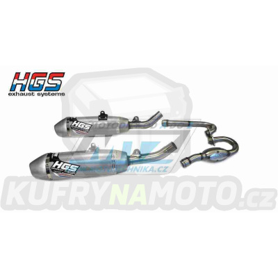 Výfuk kompletní (výfukový systém - 2x koncovka) HGS - Honda CRF250R / 14-21