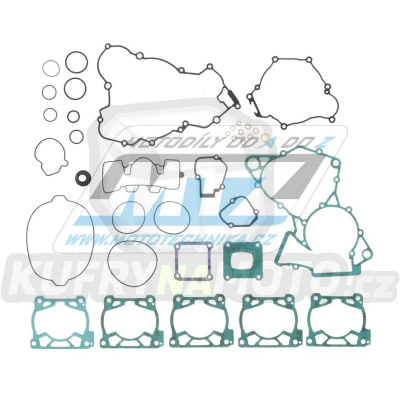 Těsnění kompletní motor (včetně gufer motoru) KTM 125SX+150SX / 16-22 + 150EXC / 20-23 + Husqvarna TC125 / 16-22 + TE150 / 17-23