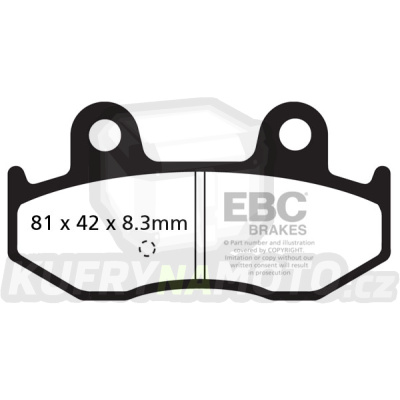 Brzdové destičky EBC SFA411HH