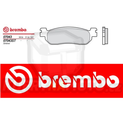 Brzdové destičky Brembo LINHAI MONARCH 150 r.v. Od 06 -  XS směs Zadní