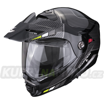Moto přilba SCORPION ADX-2 CAMINO černo/stříbrno/fluo žlutá