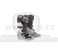 boty TECH 7 S, ALPINESTARS, dětské (černá/stříbrná/bílá/zlatá) 2024