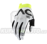 rukavice iTRACK RACR, 100% - USA (bílá)
