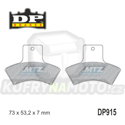 Destičky brzdové DP Brakes DP915 - směs Premium OEM Sinter