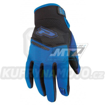 Rukavice motokros PROGRIP 4010/18 - černo-modré - velikost XL
