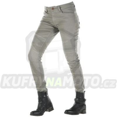 Dámské kevlarové moto kalhoty OVERLAP IMOLA JEANS cactus