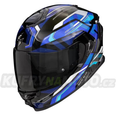 Moto přilba SCORPION GT EXO-GT SP AIR AUGUSTA černo/šedo/modrá
