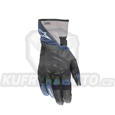 rukavice ANDES DRYSTAR, ALPINESTARS (tmavě modré/černé/šedé) 2024