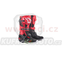 boty TECH 10, ALPINESTARS (červená/černá)