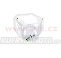 kšilt pro přilby SUPERTECH S-M10 a S-M8 SOLID, ALPINESTARS (bílý lesklý)