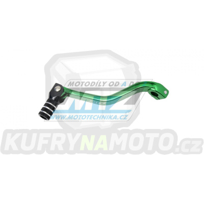 Řadička (řadicí páka) Kawasaki KX60+KX80+KX85+KX100 / 86-25 + Suzuki RM100 - zelená