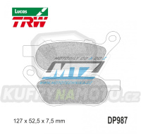 Destičky brzdové DP987-LUSH TRW Lucas MCB814SH - směs Sinter Road