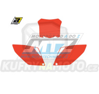 Polepy číslových tabulek (vystřižené) - Honda CRF250/08-09 - barva červená