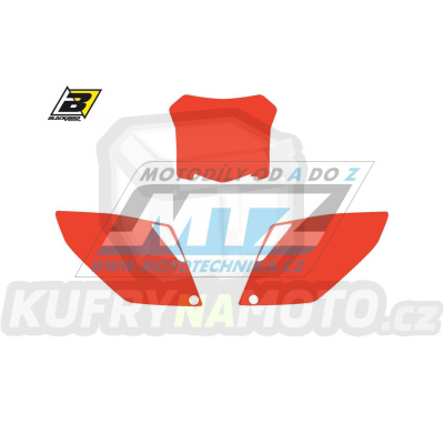 Polepy číslových tabulek (vystřižené) - Honda CRF250/08-09 - barva červená