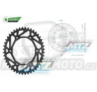 Rozeta ocelová (převodník) 0808-44zubů ESJOT ULTRALIGHT 50-32041-44L černá - Kawasaki KLX400 + Suzuki DR250 + DR350 + DRZ250 + DRZ400 + RM100 + RM125 + RM250 + RMX250 + RMZ250 + RMZ450 + RMX450 + TSR125 + TSR200