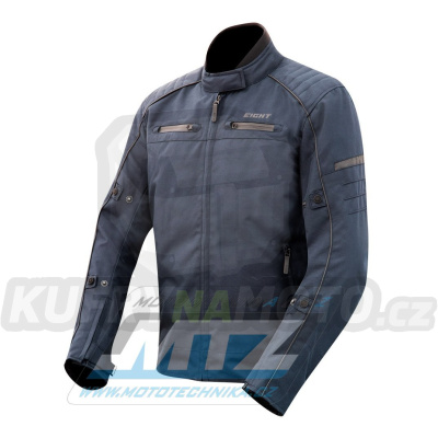 Bunda na motorku EIGHT All Seasons Textile - modrá - velikost M