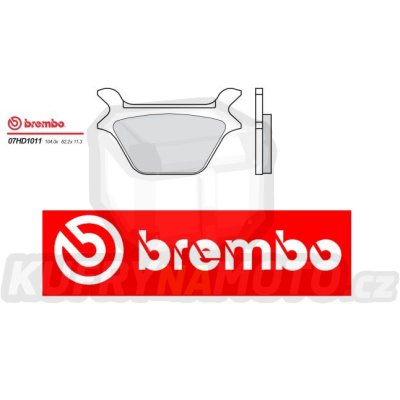 Brzdové destičky Brembo HARLEY DAVIDSON FXR SUPER GLIDE 1340 r.v. Od 90 - 99 Originál směs Zadní
