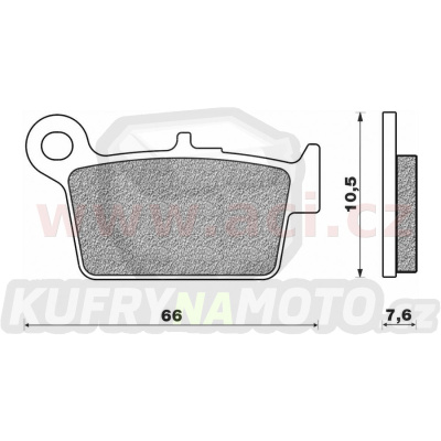 brzdové destičky (směs OFF ROAD DIRT SINTERED) NEWFREN (2 ks v balení)