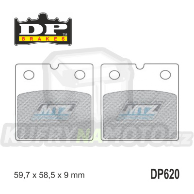 Destičky brzdové DP Brakes DP620 - směs Premium OEM Sinter