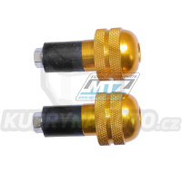 Koncovky/závaží řidítek ANTIVIBRATION - zlaté (pro vnitřní průměr řidítek ¤17mm)