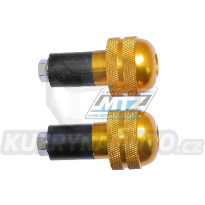 Koncovky/závaží řidítek ANTIVIBRATION - zlaté (pro vnitřní průměr řidítek ¤17mm)