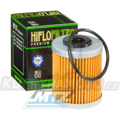 Filtr olejový HF157 (HifloFiltro) - KTM 250EXC+400EXC+520EXC+525EXC + 400SX+450SX+520SX+525SX + 450SMR+525SMR+560SMR + 660 Supermoto+Rally + 690 Enduro+690 Supermoto+690 Duke + Beta RR + Polaris Outlaw