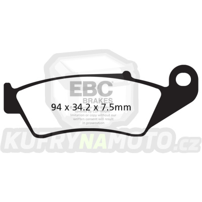 Brzdové destičky EBC FA185R