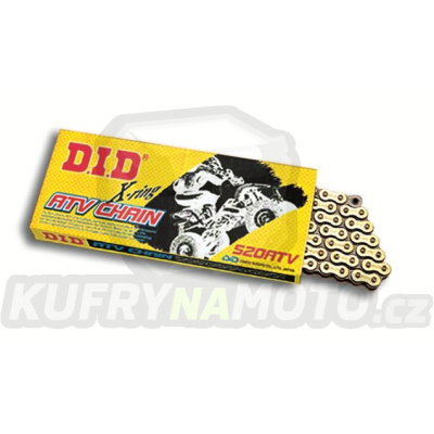 ATV X-Kroužkový řetěz D.I.D Chain 520ATV2 94 L Zlatá/Černá