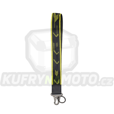 klíčenka KEY HOLDER SHORT, SPIDI (černá/žlutá fluo)