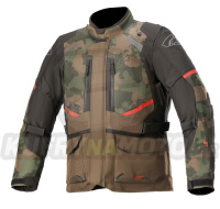 bunda ANDES DRYSTAR, TECH-AIR 5 kompatibilní, ALPINESTARS (tmavě zelená camo/černá/červená)
