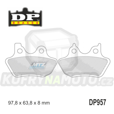 Destičky brzdové DP957-SDP DP Brakes - směs SDP Sport HH+