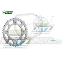 Rozeta řetězová (převodník) Dural 0798-49zubů ESJOT 51-15026-49 - barva stříbrná - Suzuki RM80 / 83-01 + RM85 / 02-20 + Yamaha YZ80 / 93-01 + YZ85 / 02-20 + Beta RR125 / 06-12