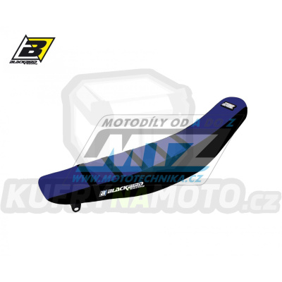 Sedlo kompletní Yamaha YZ125+YZ250 / 02-21 + WR125+WR250 / 16-21 - barva modro-černá - typ potahu ZEBRA - zvýšené provedení +15mm
