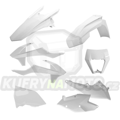 Sada plastů POLISPORT white KTM