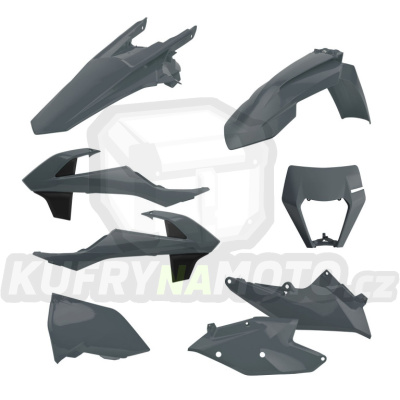 Sada plastů POLISPORT nardo grey