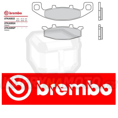 Brzdové destičky Brembo KAWASAKI 250 BALIUS 250 r.v. Od 91 -  směs Originál Přední