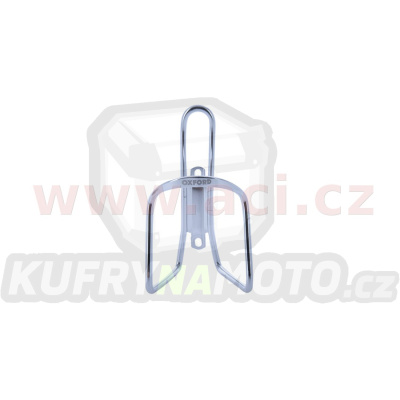 košík BOTTLE CAGE s představcem pro umístění na řídítka, OXFORD (stříbrný, slitina hliníku)