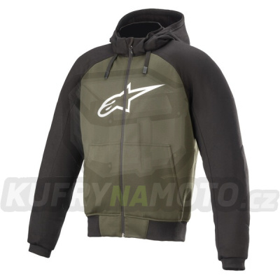 bunda CHROME SPORT HOODIE, ALPINESTARS (zelená) 2024
