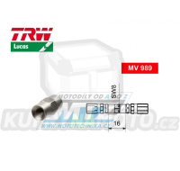 Koncovka brzdové hadice TRW VarioFlex MV989 (spojka mezi hadice) - materiál nerez