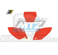 Polepy číslových tabulek (vystřižené) - Honda CRF450 / 05-07 - barva červená