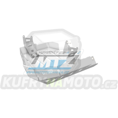 Kryt pod motor hliníkový Dual Sport - Yamaha Tracer 9 GT+ / 23-24 + Tracer 900 / 21-23 - barva stříbrná Ice Polished