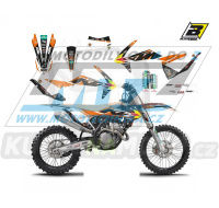 Polepy na motocykl (sada polepů Graphics) KTM EXC / 17-19 + SX+SXF / 16-18 - typ polepů Replica KTM Trophy