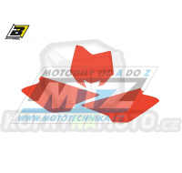 Polepy číslových tabulek (vystřižené) - Husqvarna CR125+CR250 / 05 - barva červená
