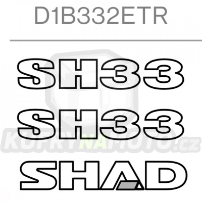 Samolepky SHAD D1B332ETR pro SH33