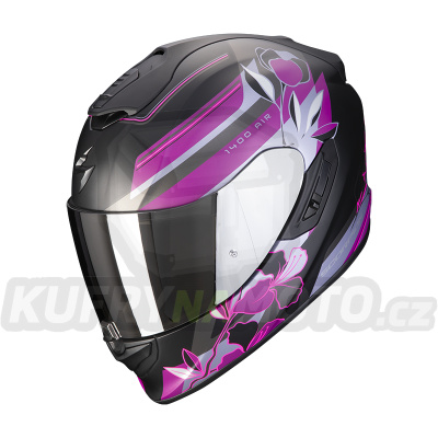 Moto přilba SCORPION EXO-1400 AIR GAIA matná černo/růžová