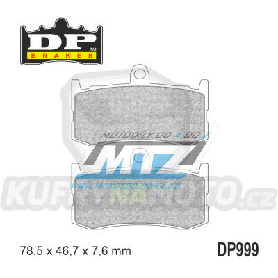 Destičky brzdové DP999-SDP DP Brakes - směs SDP Sport HH+